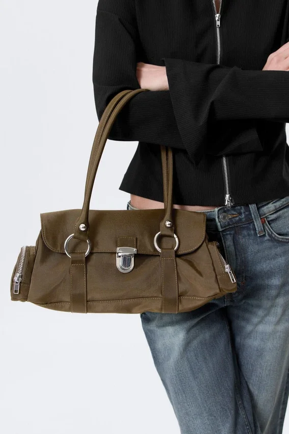 Bolso de hombro con solapa – Dark Mole Bolso de hombro con solapa – Dark Mole