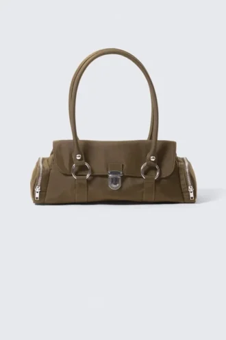 Bolso de hombro con solapa – Dark Mole