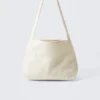 Bolso de hombro de lona suave – Beige claro Bolso de hombro de lona suave – Beige claro
