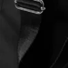Bolso de hombro de nailon en forma de V – Negro