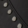 Bolso de hombro de piel sintética con tachuelas – Negro