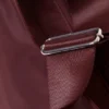 Bolso de hombro mediano de sarga de nailon – Rojo oscuro Bolso de hombro mediano de sarga de nailon – Rojo oscuro