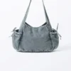 Bolso de hombro rectangular – Denim azul Bolso de hombro rectangular – Denim azul