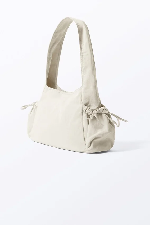 Bolso de hombro rectangular – Gris claro Bolso de hombro rectangular – Gris claro