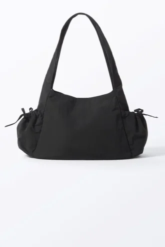 Bolso de hombro rectangular – Negro
