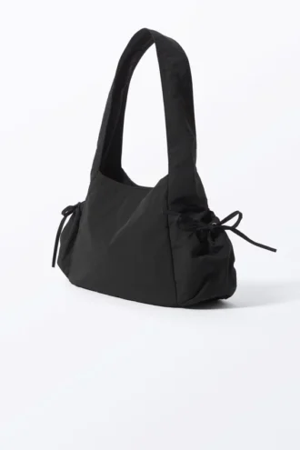 Bolso de hombro rectangular – Negro