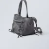 Bolso de lona con lazo – Gris lavado Bolso de lona con lazo – Gris lavado