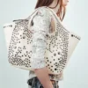 Bolso de lona con tachuelas – Dusty Light Mole Bolso de lona con tachuelas – Dusty Light Mole