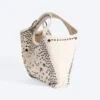 Bolso de lona con tachuelas – Dusty Light Mole Bolso de lona con tachuelas – Dusty Light Mole