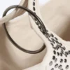 Bolso de lona con tachuelas – Dusty Light Mole Bolso de lona con tachuelas – Dusty Light Mole