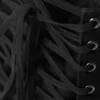 Bolso de mano de algodón con cordones – Negro Bolso de mano de algodón con cordones – Negro