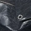Bolso de mano grande de imitación de piel – Azul marino oscuro