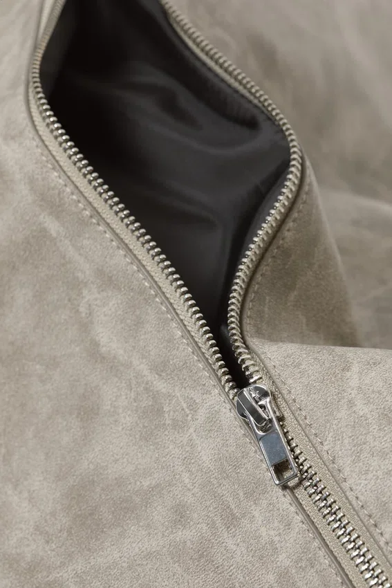 Bolso de mano grande de imitación de piel – Light Dusty Mole Bolso de mano grande de imitación de piel – Light Dusty Mole