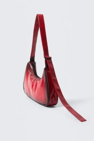 Bolso pequeño de imitación de piel – Rojo