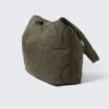 Bolso tote acolchado de nailon – Verde caqui oscuro Bolso tote acolchado de nailon – Verde caqui oscuro