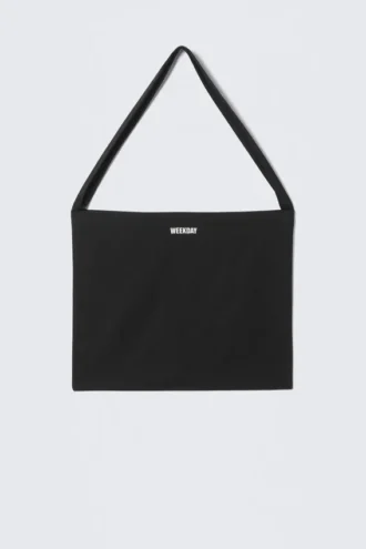 Bolso tote de lona Weekday – Negro