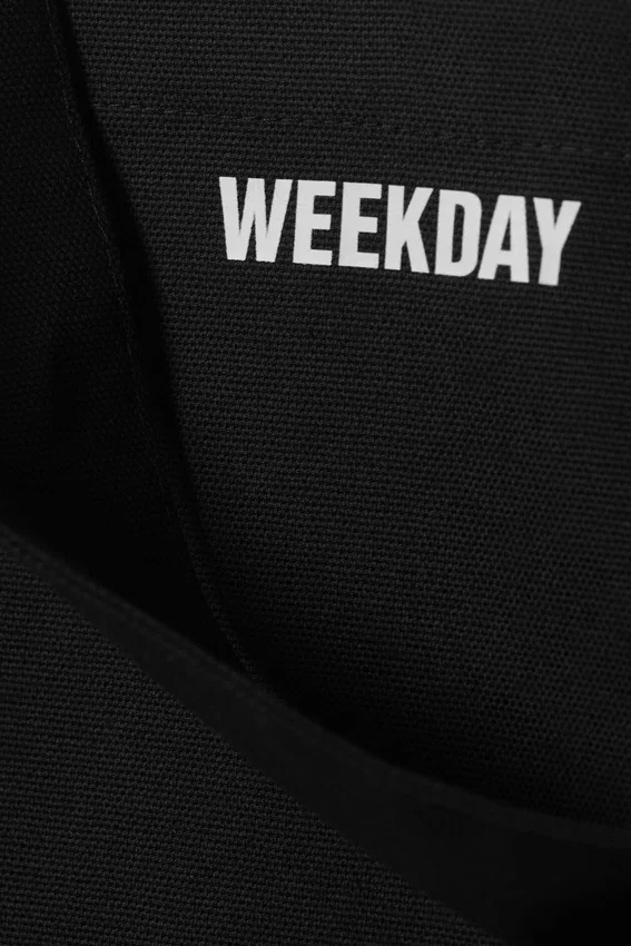 Bolso tote de lona Weekday – Negro Bolso tote de lona Weekday – Negro