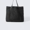 Bolso tote de nailon – Negro Bolso tote de nailon – Negro