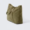 Bolso tote de nailon – Verde caqui Bolso tote de nailon – Verde caqui