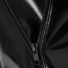 Bolso tote grande de imitación de piel brillante – Negro Bolso tote grande de imitación de piel brillante – Negro