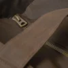 Bolso tote grande de lona de algodón encerado – Marrón oscuro Bolso tote grande de lona de algodón encerado – Marrón oscuro