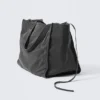 Bolso tote grande lavado – Negro lavado