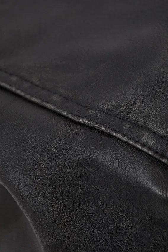 Bolso tote mediano de imitación de cuero – Oscuro Bolso tote mediano de imitación de cuero – Oscuro