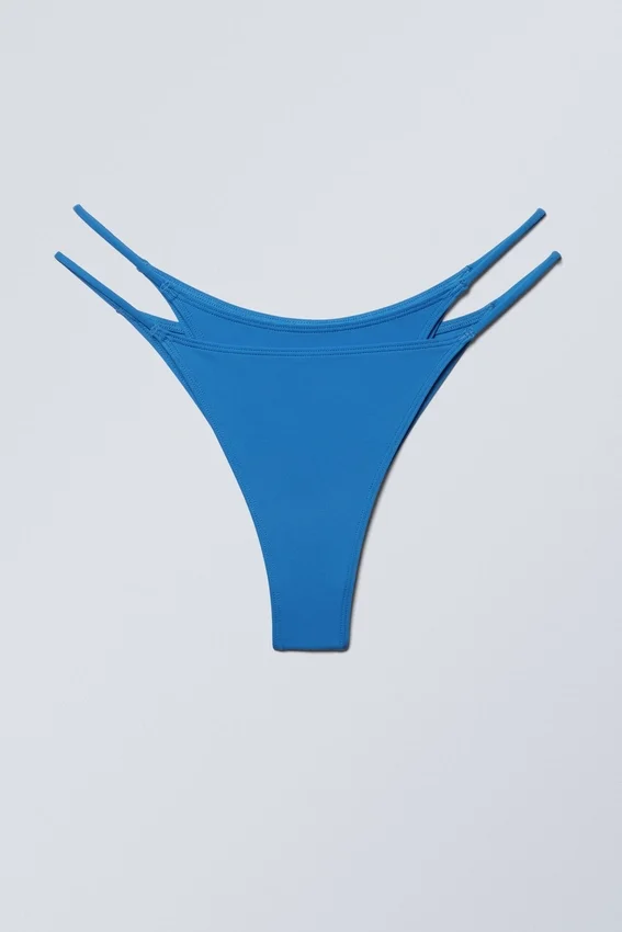 Braguita de bikini brasileña con capas – Azul brillante Braguita de bikini brasileña con capas – Azul brillante