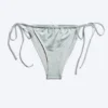 Braguita de bikini brasileña con lazos – Gris claro empolvado Braguita de bikini brasileña con lazos – Gris claro empolvado