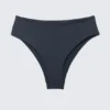 Braguita de bikini brasileña de talle alto – Azul oscuro