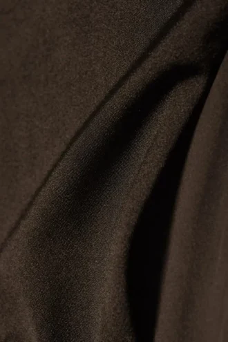 Braguita de bikini brasileña de talle alto – Marrón oscuro