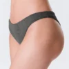 Braguita de bikini brasileña de talle medio con purpurina – Gris – Purpurina Braguita de bikini brasileña de talle medio con purpurina – Gris – Purpurina