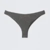 Braguita de bikini brasileña de talle medio con purpurina – Gris – Purpurina Braguita de bikini brasileña de talle medio con purpurina – Gris – Purpurina