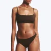 Braguita de bikini brasileña – Marrón oscuro Braguita de bikini brasileña – Marrón oscuro