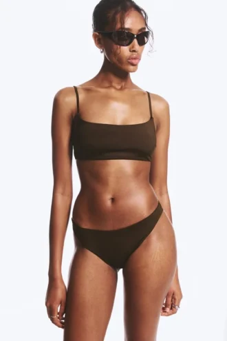 Braguita de bikini brasileña – Marrón oscuro