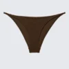 Braguita de bikini brasileña tipo tanga – Marrón oscuro Braguita de bikini brasileña tipo tanga – Marrón oscuro