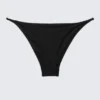 Braguita de bikini brasileña tipo tanga – Negro