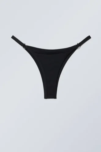 Braguita de bikini con aberturas – Negro