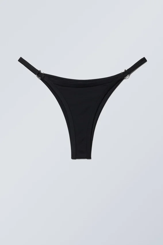 Braguita de bikini con aberturas – Negro Braguita de bikini con aberturas – Negro