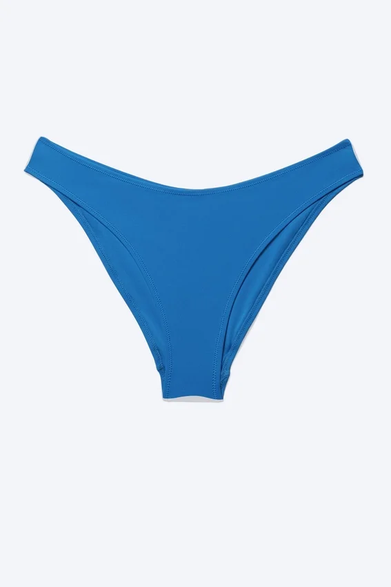 Braguita de bikini con corte redondeado – Azul brillante Braguita de bikini con corte redondeado – Azul brillante