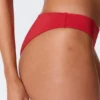 Braguita de bikini con corte redondeado – Rojo brillante Braguita de bikini con corte redondeado – Rojo brillante