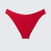 Braguita de bikini con corte redondeado – Rojo brillante Braguita de bikini con corte redondeado – Rojo brillante