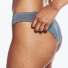 Braguita de bikini con escote redondeado – Azul medio apagado Braguita de bikini con escote redondeado – Azul medio apagado