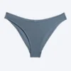 Braguita de bikini con escote redondeado – Azul medio apagado Braguita de bikini con escote redondeado – Azul medio apagado