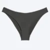 Braguita de bikini con escote redondeado – Gris oscuro – Brillo Braguita de bikini con escote redondeado – Gris oscuro – Brillo