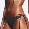Braguita de bikini con tirantes y lazos – Gris oscuro Braguita de bikini con tirantes y lazos – Gris oscuro