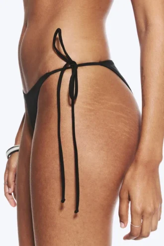Braguita de bikini con tiras – Negro