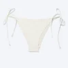 Braguita de bikini con tiras y lazos estructuradas – Beige claro Braguita de bikini con tiras y lazos estructuradas – Beige claro