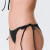 Braguita de bikini con tiras y lazos – Negro Braguita de bikini con tiras y lazos – Negro