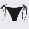 Braguita de bikini con tiras y lazos – Negro Braguita de bikini con tiras y lazos – Negro